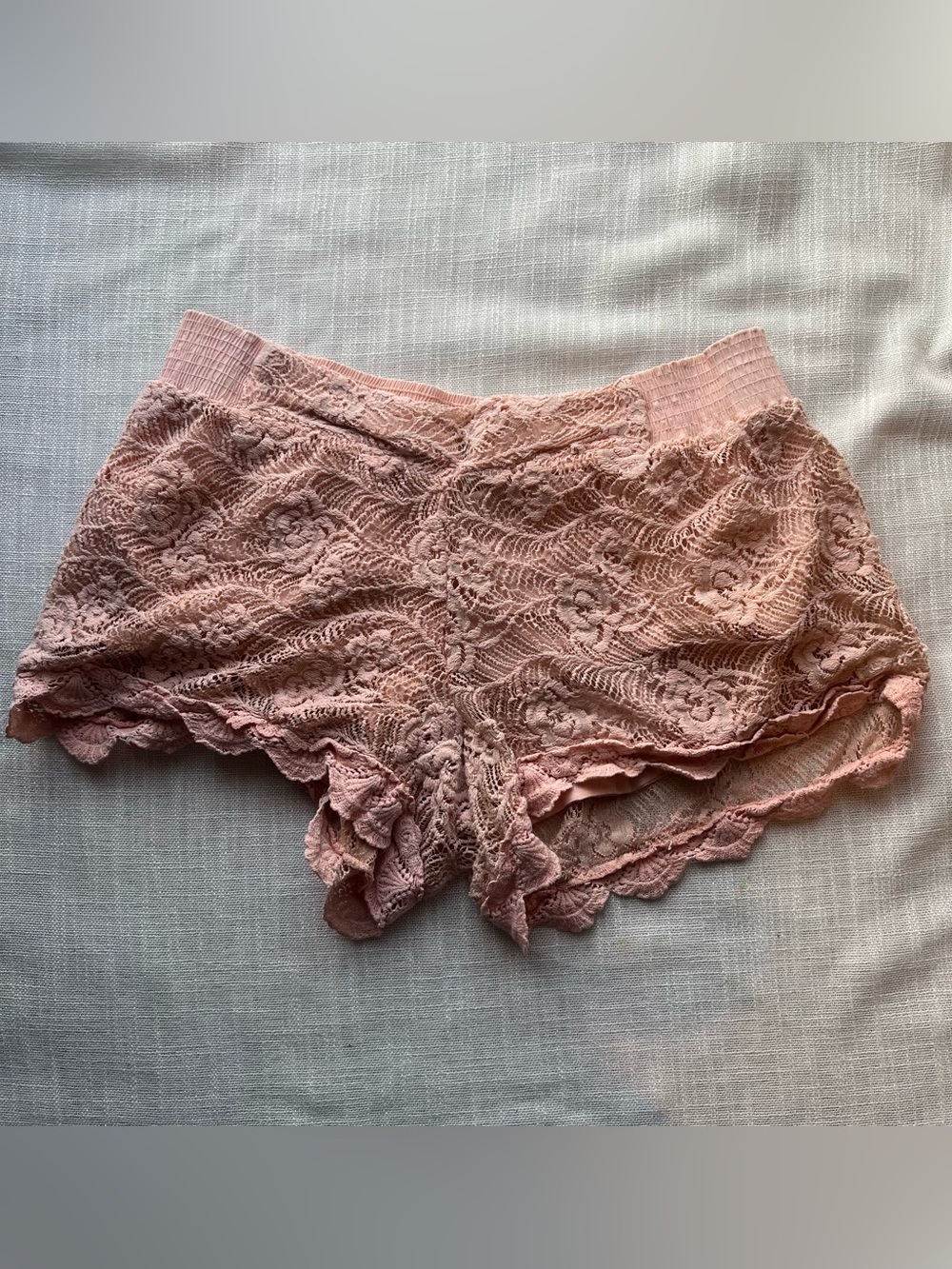 Miss Me All Over Lace Shorts, Dusty Pink Meduim